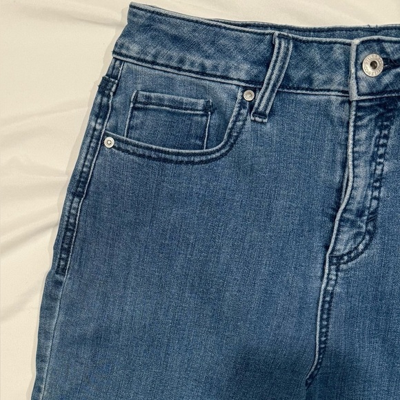 Style & Co Women Dip Dyed High Rise Natural Straight Jeans Blue Ombre Size 6 - Picture 9 of 12